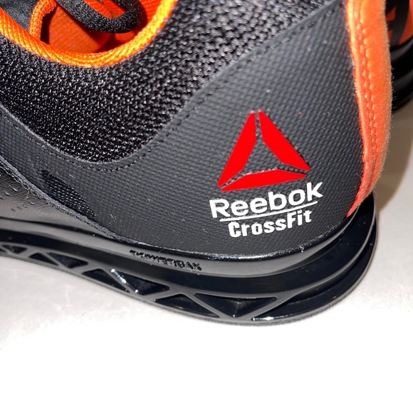 Reebok CrossFit men’s shoes in size 15, black and orange, NWOT, laced sneakers - Picture 6 of 16